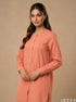 Vibrant Ease: Orange Cotton Top 75931