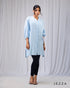 Effortless Grace: V-Neck Button-Down Tunic 72192