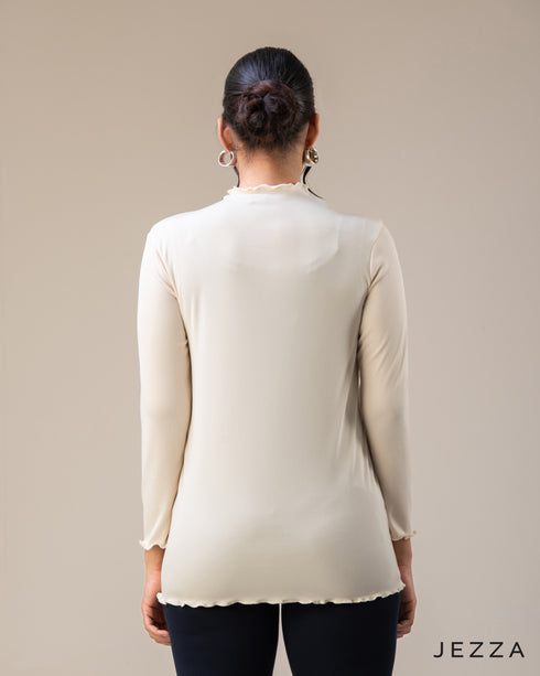 Essential Layer: Long-Sleeve Simplified Turtleneck Top 61371