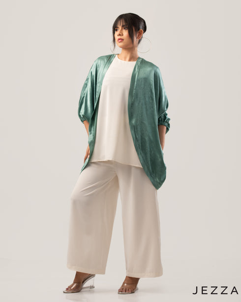 Crush Satin & Polyester Three-Piece Set 61962