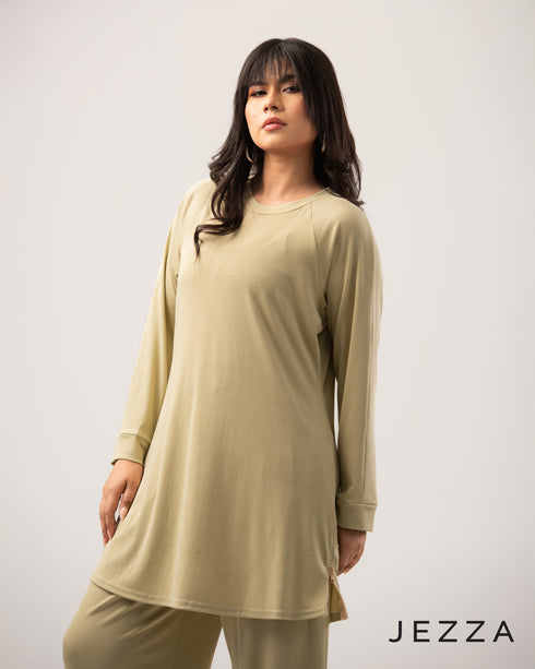 Rib Spandex Two-Piece Set 61422