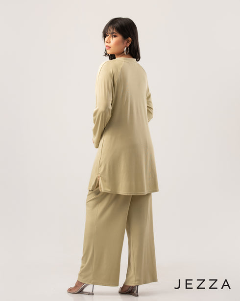 Rib Spandex Two-Piece Set 61422