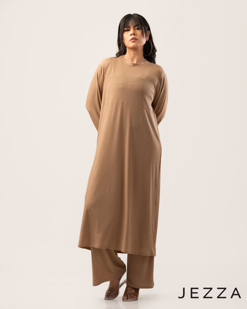 Rib Spandex Two-Piece Set 63472