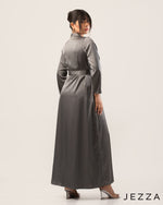 Load image into Gallery viewer, Satin Belted Dress 48052