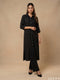Refined Edge: Black Crushed Midi Top 82911