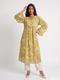Eclectic Harmony: Patchwork Print Midi Top 79502