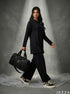 Off-Duty Mode: Black Hoodie & Pant Set 87441