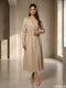 Sandstone Ease: Beige Midi Top 78032