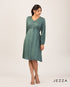 Charming Ease: Polycotton Gathered Top Dress 72851