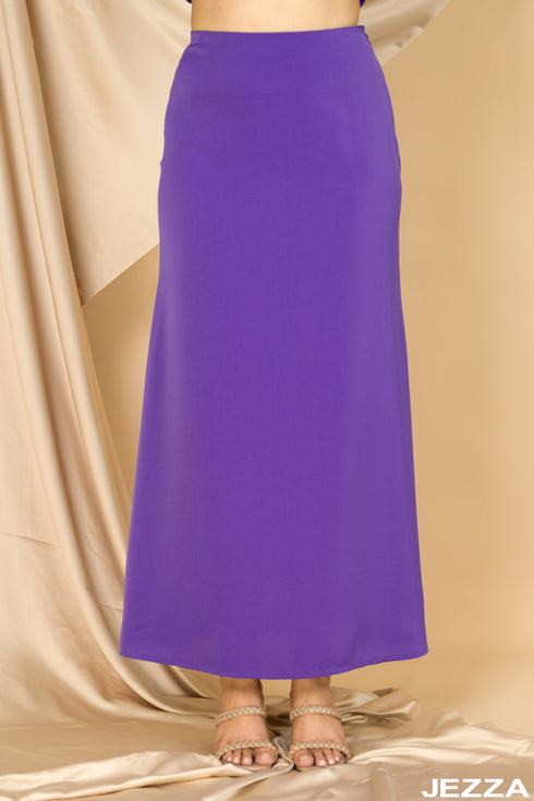 Semi Fitted Simple Skirt With Elasticated Waistband 42022