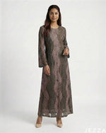 Load image into Gallery viewer, Delicate Bloom: Floral Lace A-Line Dress 80611