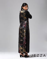 Load image into Gallery viewer, Foil Sheen Outer &amp; Inner Dress Ensemble 63231