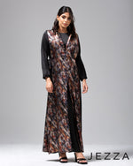 Load image into Gallery viewer, Foil Sheen Outer &amp; Inner Dress Ensemble 63232