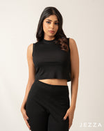Load image into Gallery viewer, Sleek Sleeveless Stretch Crop Top 70742