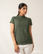 Load image into Gallery viewer, Stretch Fit Short Sleeve Hip-Length Top 70793