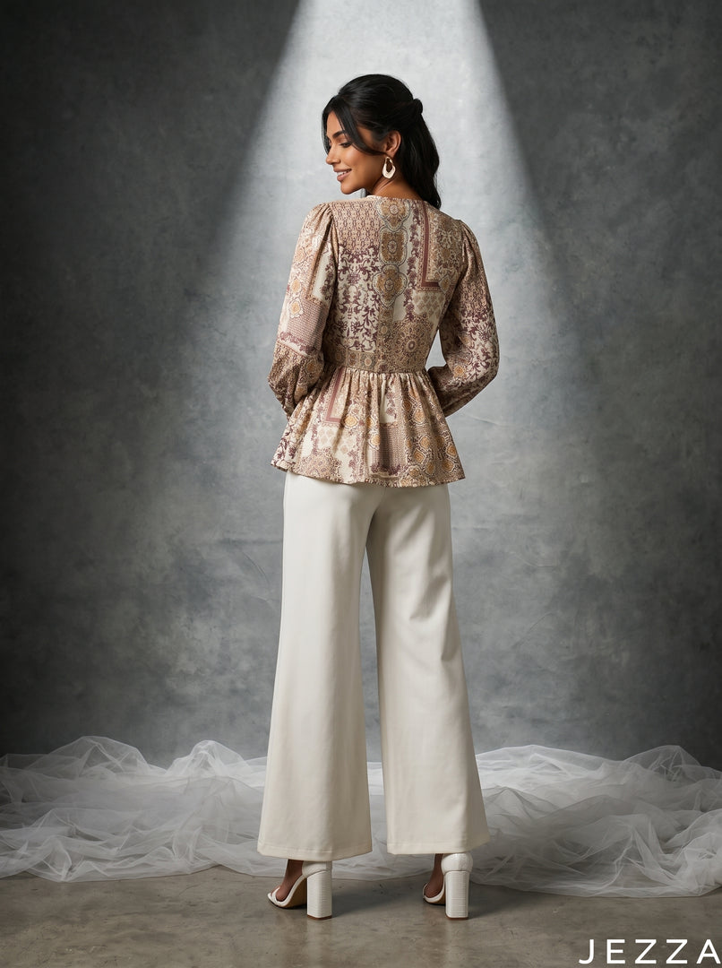 Mosaic Tales: Patchwork Cotton Top 77431