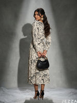 Load image into Gallery viewer, Pattern Passage: Patchwork Midi Dress 86911