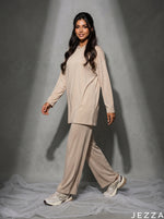 Load image into Gallery viewer, Soft Terrain: Beige Jersey Hoodie Set 87443/81963