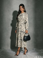 Load image into Gallery viewer, Pattern Passage: Patchwork Midi Dress 86911