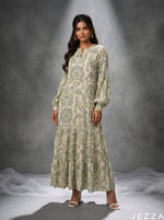 Load image into Gallery viewer, Textile Mosaic: Paisely Rayon YA Dress 88241