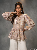 Load image into Gallery viewer, Mosaic Tales: Patchwork Cotton Top 77431