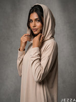 Load image into Gallery viewer, Soft Terrain: Beige Jersey Hoodie Set 87443/81963