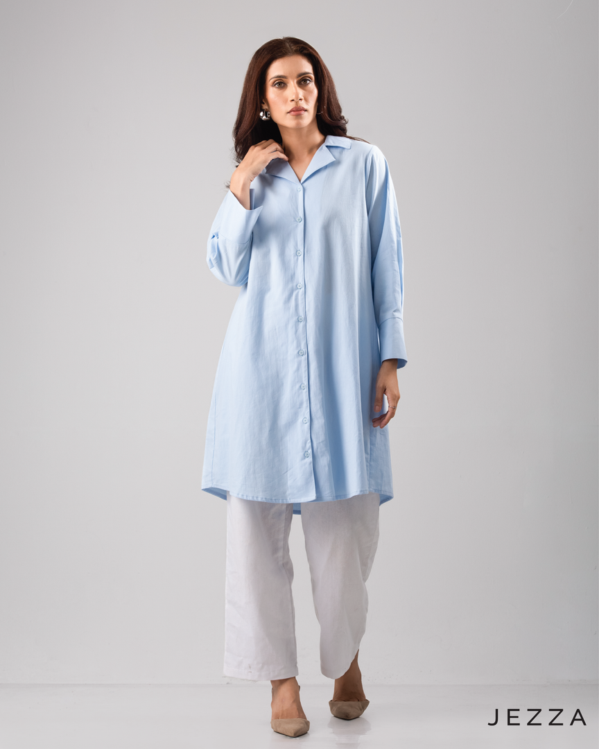 Above Knee Top With Pin tuck Details 58952