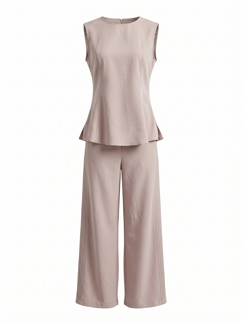 Muslin Birch Sleeveless Hip Top 92611