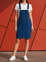 Load image into Gallery viewer, Denim Play: Medium Blue Dungaree DL-381 M