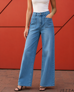 Load image into Gallery viewer, Blue Horizon: Light Blue Wide-Leg Denim Jeans DL-290 L