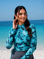 Load image into Gallery viewer, Fluid Form: Marble Print Swimwear Set 89812