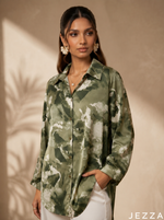 Load image into Gallery viewer, Modern Terrain: Abstract Camouflage Knee Top 87021