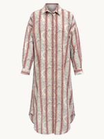 Load image into Gallery viewer, Abstract Collared Midi Top 93971