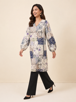 Load image into Gallery viewer, Patchwork V-Neck Top 91651