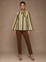 Load image into Gallery viewer, Stripe Tie: Poly Cotton Hip Top 92111