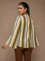 Load image into Gallery viewer, Stripe Tie: Poly Cotton Hip Top 92111