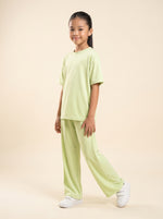 Load image into Gallery viewer, Rib Relaxed Ankle Light Green Pant 87971