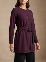 Load image into Gallery viewer, Textured Round Neck Top 90482