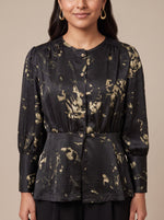 Load image into Gallery viewer, Abstract Contrast Top &amp; Skirt  Set 92621/81211