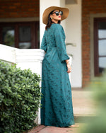 Load image into Gallery viewer, Brocade Satin Ankle-Length Dress 60411