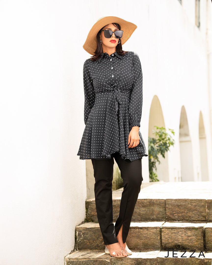 Printed Polyester Above-Knee Top 59911