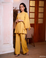 Load image into Gallery viewer, Top with Decorative Sleeve &amp; Matching Pant Set 56563/57623