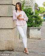 Load image into Gallery viewer, Professional Ease: The Essential Mid-Line Top 72841