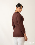 Load image into Gallery viewer, Stretch Fit Long Sleeve Top – Hip Length 70781