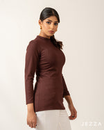 Load image into Gallery viewer, Stretch Fit Long Sleeve Top – Hip Length 70781