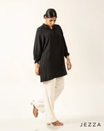 Load image into Gallery viewer, Casual Grace: Poly-Cotton Mandarin Top 67912