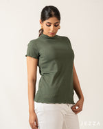 Load image into Gallery viewer, Stretch Fit Short Sleeve Hip-Length Top 70793