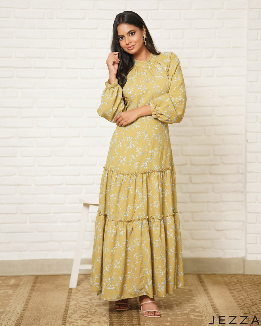 Bloom Air: Soft Chiffon Maxi Dress 83891