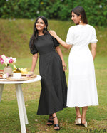 Load image into Gallery viewer, White Breeze: Hakoba Ankle Length Dress 86611