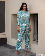Load image into Gallery viewer, Refined Flow: Satin Motif Co-Ord Set 71001/73021